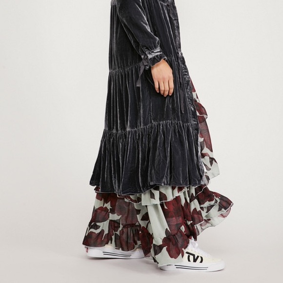 NEW Free People Bella Donna Velvet Duster Jacket Z22-40 - Picture 6 of 9